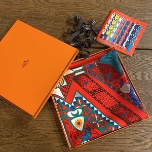Hermes silk scarf 90